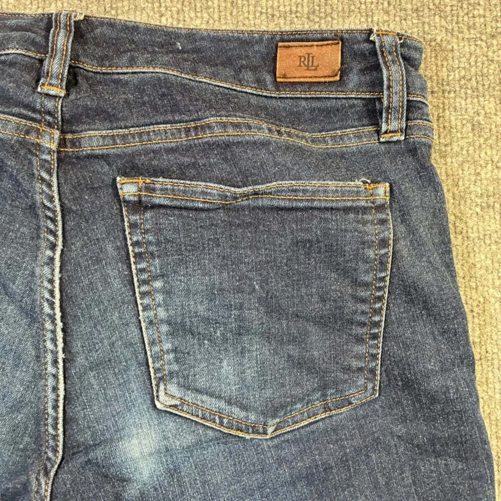 Lauren‎ Ralph Lauren Curvy Straight Jeans Womens 6 Dark Wash Blue Denim
